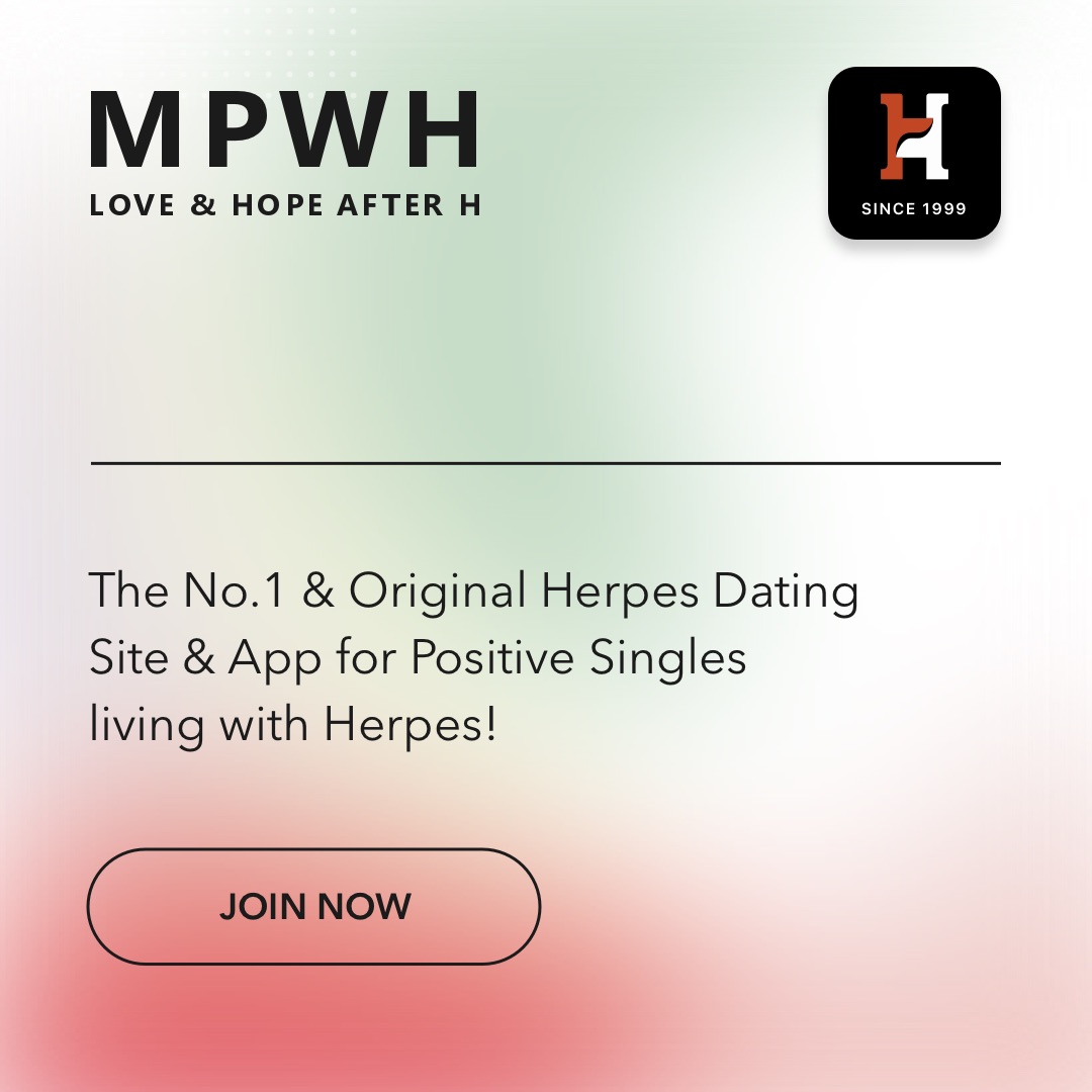The Best & Original Herpes Dating Site & App for Positive Singles living with Herpes (HSV-1, HSV-2)!